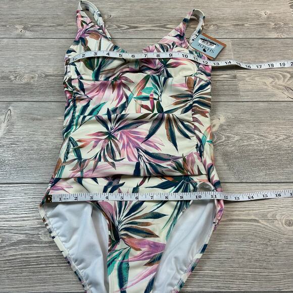 Shade & Shore Reversible Tropical Tummy-Control Swimsuit Small NWT - Picture 5 of 6